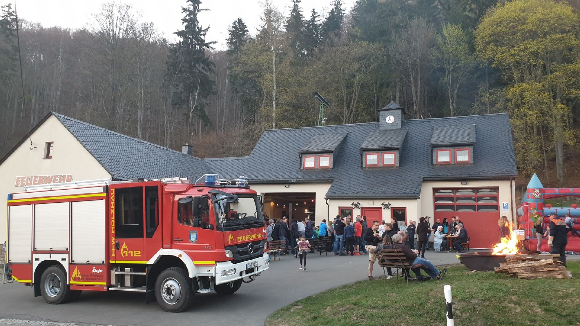 Osterfeuer in Holzhau