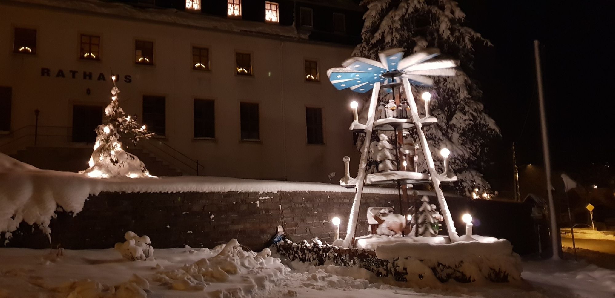 Rechenberger Pyramide auf dem Weihnachtsmarkt