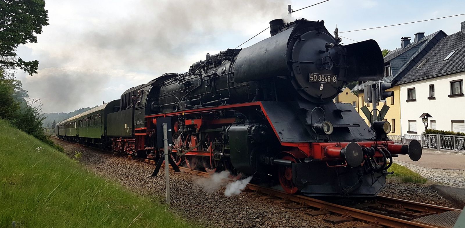 Dampflokomotive in Rechenberg-Bienenmï¿½hle