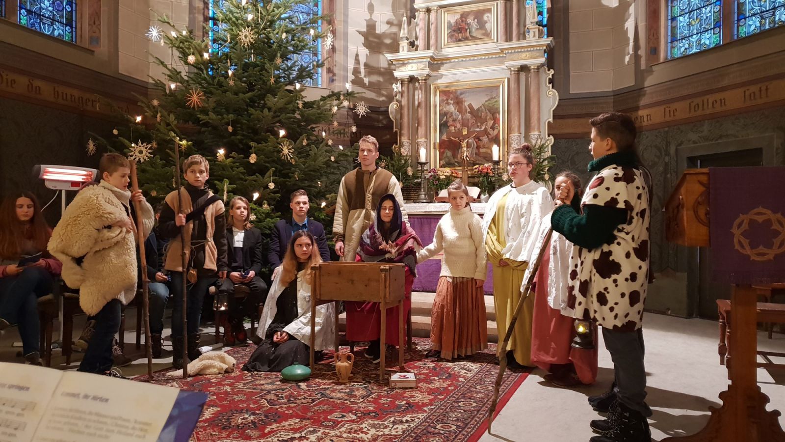 Krippenspiel in der Kirche Rechenberg