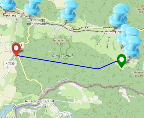 Übersicht Ringelweg-Wanderung