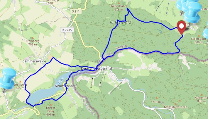 Übersicht Wanderung Rund um die Talsperre
